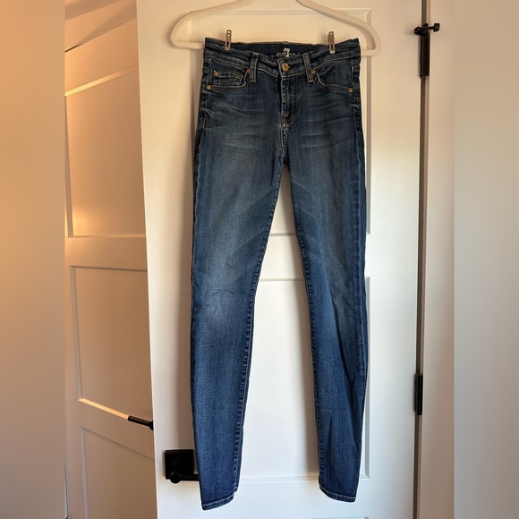 7 for all Mankind skinny jeans size 25 - Picture 2 of 4